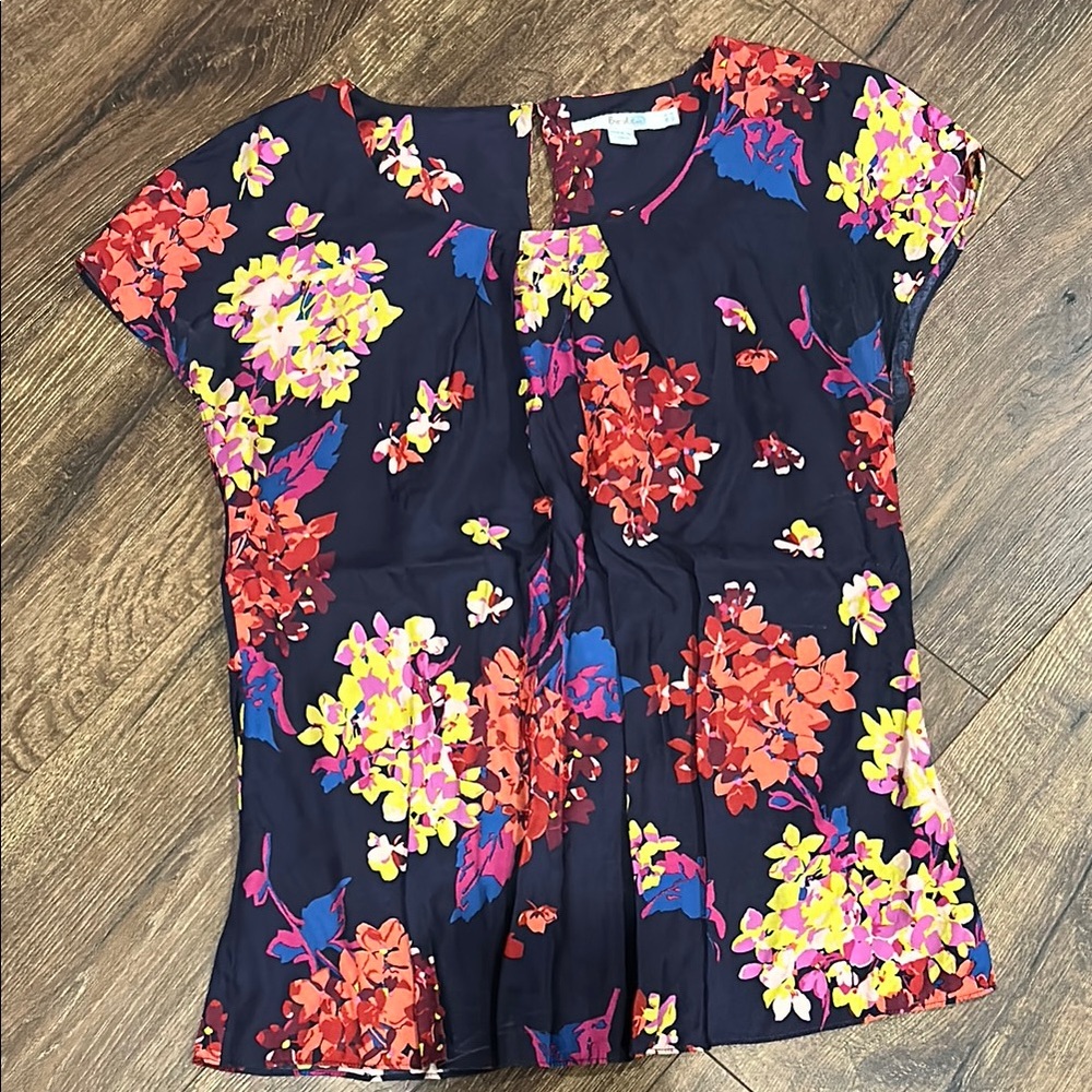 Boden silk floral blouse